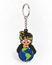 Back of Juice WRLD keychain showing metal keyring and hardware