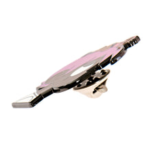 Side view of purple Lil Uzi Vert enamel pin